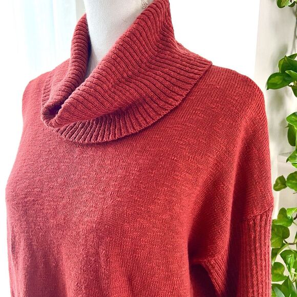 Wonderly Gourmet Red Soft Cozy Cowl Neck Pullover Sweater - Size Large - Picture 6 of 9